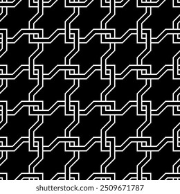 Repetição de padrões geométricos de design gráfico. Formas artísticas Padrão contínuo de vetor imprimível.