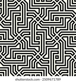 Repetição de padrões geométricos de design gráfico. Formas artísticas Padrão contínuo de vetor imprimível.