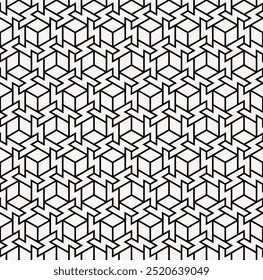 Repeating Geometric patterns of Graphic design. Seamless pattern of Printable vector. Interlocking knots cover banner layout designs.