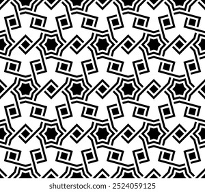 Repeating Geometric patterns of Graphic design. Seamless pattern of Printable vector. Interlocking knots cover banner layout designs.