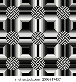 Repeating Geometric patterns of Modern Lines. Seamless pattern background of printable vector Art.