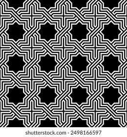 Repeating Geometric patterns of printable vector Art. Artistic lines Seamless pattern background.