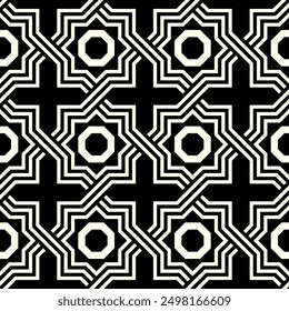 Repeating Geometric patterns of printable vector Art. Artistic lines Seamless pattern background.