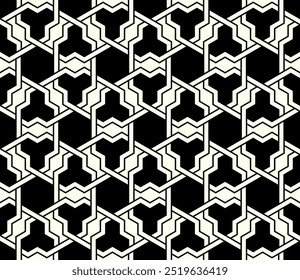 Repeating Geometric patterns of printable vector Art. Graphic design of Seamless pattern cover background. Interlocking knots banner backdrop layout designs.