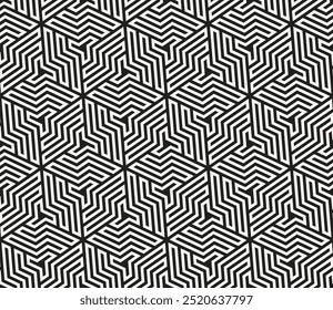 Repeating Geometric patterns of printable vector Art. Graphic design of Seamless pattern cover background. Interlocking knots banner backdrop layout designs.