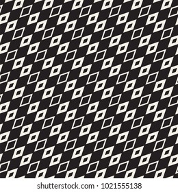 Repeating Geometric Rectangle Tiles. Stylish Monochrome Lattice. Vector Seamless Pattern. 