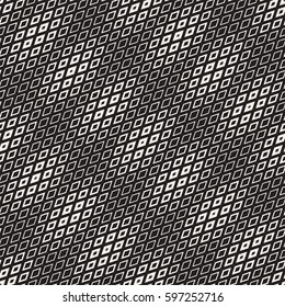 Repeating Geometric Rectangle Tiles. Stylish Monochrome Lattice. Vector Seamless Pattern. 