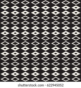 Repeating Geometric Rectangle Tiles. Stylish Monochrome Lattice. Vector Seamless Pattern. 