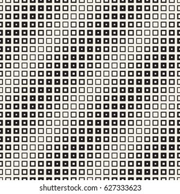 Repeating Geometric Rectangle Tiles. Stylish Monochrome Lattice. Vector Seamless Pattern. 