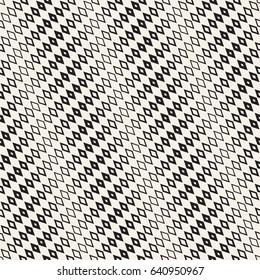 Repeating Geometric Rectangle Tiles. Stylish Monochrome Lattice. Vector Seamless Pattern. 