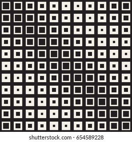 Repeating Geometric Rectangle Tiles. Stylish Monochrome Lattice. Vector Seamless Pattern. 