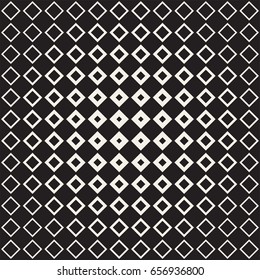 Repeating Geometric Rectangle Tiles. Stylish Monochrome Lattice. Vector Seamless Pattern. 