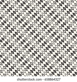 Repeating Geometric Rectangle Tiles. Stylish Monochrome Lattice. Vector Seamless Pattern. 