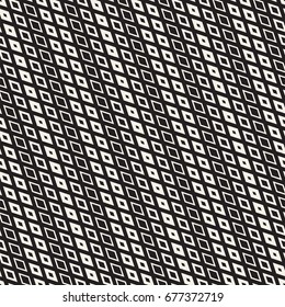 Repeating Geometric Rectangle Tiles. Stylish Monochrome Lattice. Vector Seamless Pattern. 