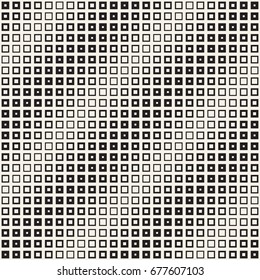 Repeating Geometric Rectangle Tiles. Stylish Monochrome Lattice. Vector Seamless Pattern. 