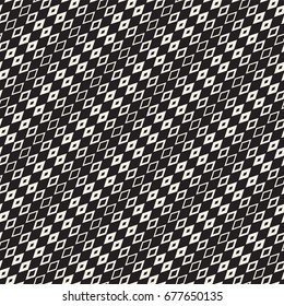 Repeating Geometric Rectangle Tiles. Stylish Monochrome Lattice. Vector Seamless Pattern. 
