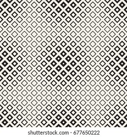 Repeating Geometric Rectangle Tiles. Stylish Monochrome Lattice. Vector Seamless Pattern. 