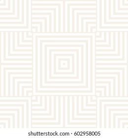 Repeating Geometric Stripes Tiling. Ornamental Stylish Texture. Vector Seamless Monochrome Subtle Pattern