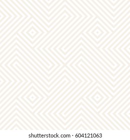 Repeating Geometric Stripes Tiling. Ornamental Stylish Texture. Vector Seamless Monochrome Subtle Pattern