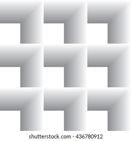 Repeating geometric tiles. Abstract paneling pattern. Vector Black & White seamless background. Interior Design wallpaper. Modern graphic design.