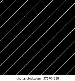 Repeating geometric tiles with diagonal lines in monochrome. Vector seamless pattern. Modern stylish texture. 