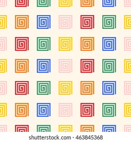 Repeating geometric tiles with hexagonal elements