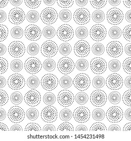 Repeating geometric tiles. Minimalistic dotted shapes. Simple backgrounds.