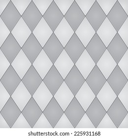 Repeating geometric tiles with rhombuses. Seamless pattern. Vector illustration