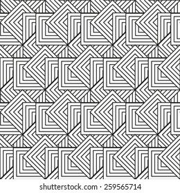Repeating geometric tiles with smooth rhombuses. Vector pattern.