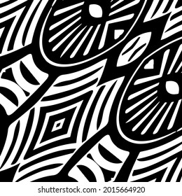 Repeating geometric tiles with stripe elements.