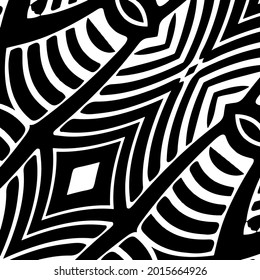 Repeating geometric tiles with stripe elements.