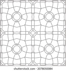 Wiederholt geometrische Fliesen mit Streifen Elemente.behalten weiße Elemente, um die Farbe des Innenraums der schwarzen Muster zu ändern. 