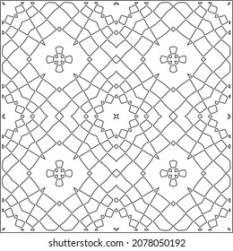 Repeating geometric tiles with stripe elements.retained white elements to easily change the color of the inside of the black patterns. 