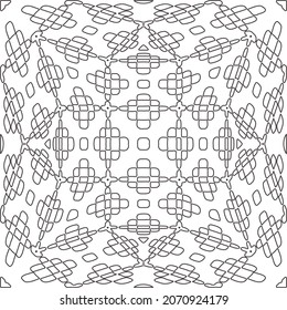 Repeating geometric tiles from striped elements.Modern geometric background with abstract shapes.Monochromatic Repeating Patterns.abstract texture.black and white striped ornament for design.