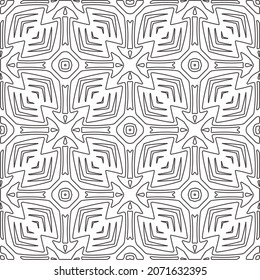 Repeating geometric tiles from striped elements.Modern geometric background with abstract shapes.Monochromatic Repeating Patterns.abstract texture.black and white striped ornament for design.