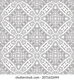 Repeating geometric tiles from striped elements.Modern geometric background with abstract shapes.Monochromatic Repeating Patterns.abstract texture.black and white striped ornament for design.