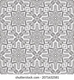 Repeating geometric tiles from striped elements.Modern geometric background with abstract shapes.Monochromatic Repeating Patterns.abstract texture.black and white striped ornament for design.