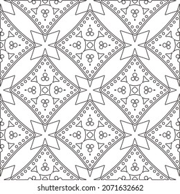 Wiederholt geometrische Fliesen aus gestreiften Elementen.Moderner geometrischer Hintergrund mit abstrakten Formen.Monochromatische Wiederholung Muster.abstrakte Textur.Schwarz-Weiß gestreifte Ornamente für Design.