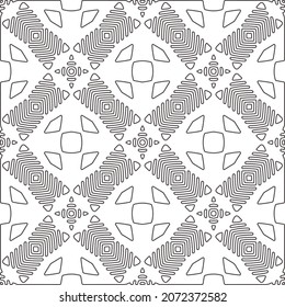 Repeating geometric tiles from striped elements.Modern geometric background with abstract shapes.Monochromatic Repeating Patterns.abstract texture.black and white striped ornament for design.