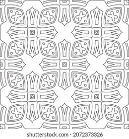 Repeating geometric tiles from striped elements.Modern geometric background with abstract shapes.Monochromatic Repeating Patterns.abstract texture.black and white striped ornament for design.