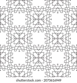 Baldosas geométricas repetitivas a partir de elementos rayados.Fondo geométrico moderno con formas abstractas.Patrones repetitivos monocromáticos.Patrón rayado negro para el diseño.
