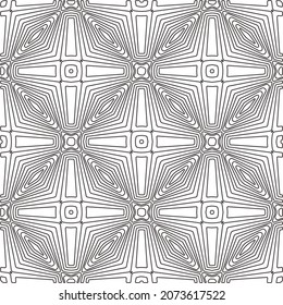 Repeating geometric tiles from striped elements.Modern geometric background with abstract shapes.Monochromatic Repeating Patterns.black  striped pattern for design.