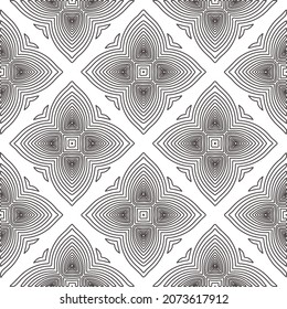 Repeating geometric tiles from striped elements.Modern geometric background with abstract shapes.Monochromatic Repeating Patterns.black  striped pattern for design.