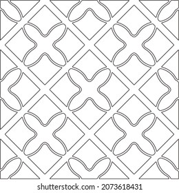 Baldosas geométricas repetitivas a partir de elementos rayados.Fondo geométrico moderno con formas abstractas.Patrones repetitivos monocromáticos.Patrón rayado negro para el diseño.