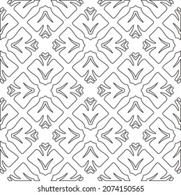 Repeating geometric tiles from striped elements.Modern geometric background with abstract shapes.Monochromatic Repeating Patterns.abstract texture.black and white striped ornament for design.