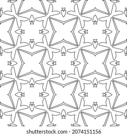 Repeating geometric tiles from striped elements.Modern geometric background with abstract shapes.Monochromatic Repeating Patterns.abstract texture.black and white striped ornament for design.
