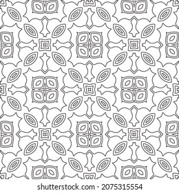 Repeating geometric tiles from striped elements.Modern geometric background with abstract shapes.Monochromatic Repeating Patterns.abstract texture.black and white striped ornament for design.