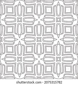 Wiederholt geometrische Fliesen aus gestreiften Elementen.Moderner geometrischer Hintergrund mit abstrakten Formen.Monochromatische Wiederholung Muster.abstrakte Textur.Schwarz-Weiß gestreifte Ornamente für Design.