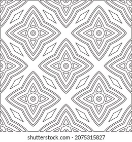 Repeating geometric tiles from striped elements.Modern geometric background with abstract shapes.Monochromatic Repeating Patterns.abstract texture.black and white striped ornament for design.