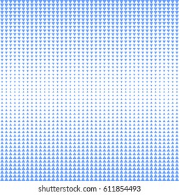 Repeating geometric tiles from triangles. Blue and white halftone vector  pattern. Abstract modern stylish texture. 